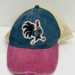 Rooster Hat Adjustable Size Mesh Back Farmhouse Country Southern Chickens
